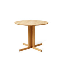 Trefoil Round Table, oak, Form & Refine