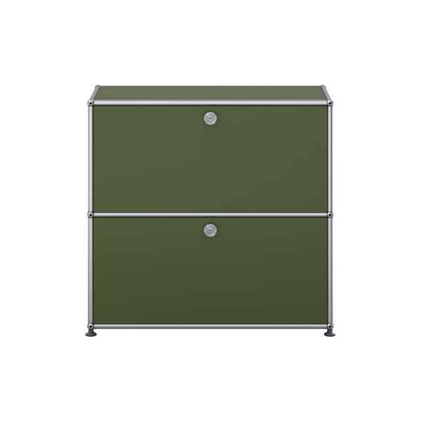 USM Haller | Model S2 | Olive Green | Storage Cabinet, USM Haller