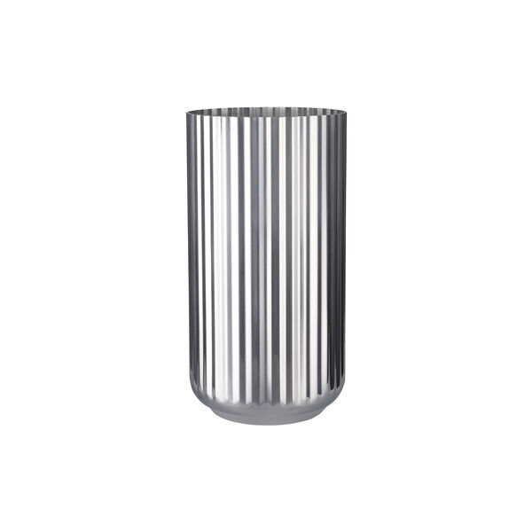 Lyngby Vase 20.5 cm, stainless steel, Lyngby Porcel&aelig;n