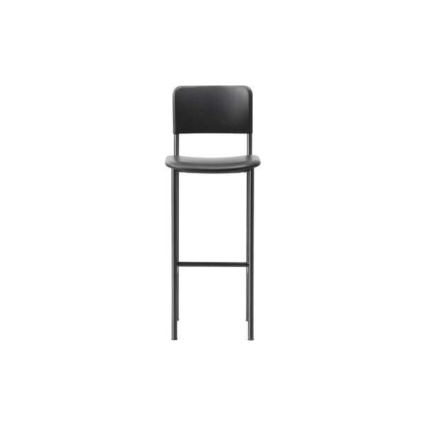 Plan Barstool Fully Upholstered, black/Omni 301, Fredericia Furniture