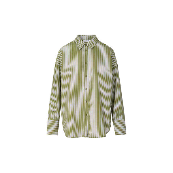 Loose stribet shirt, green stripe, Coster Copenhagen