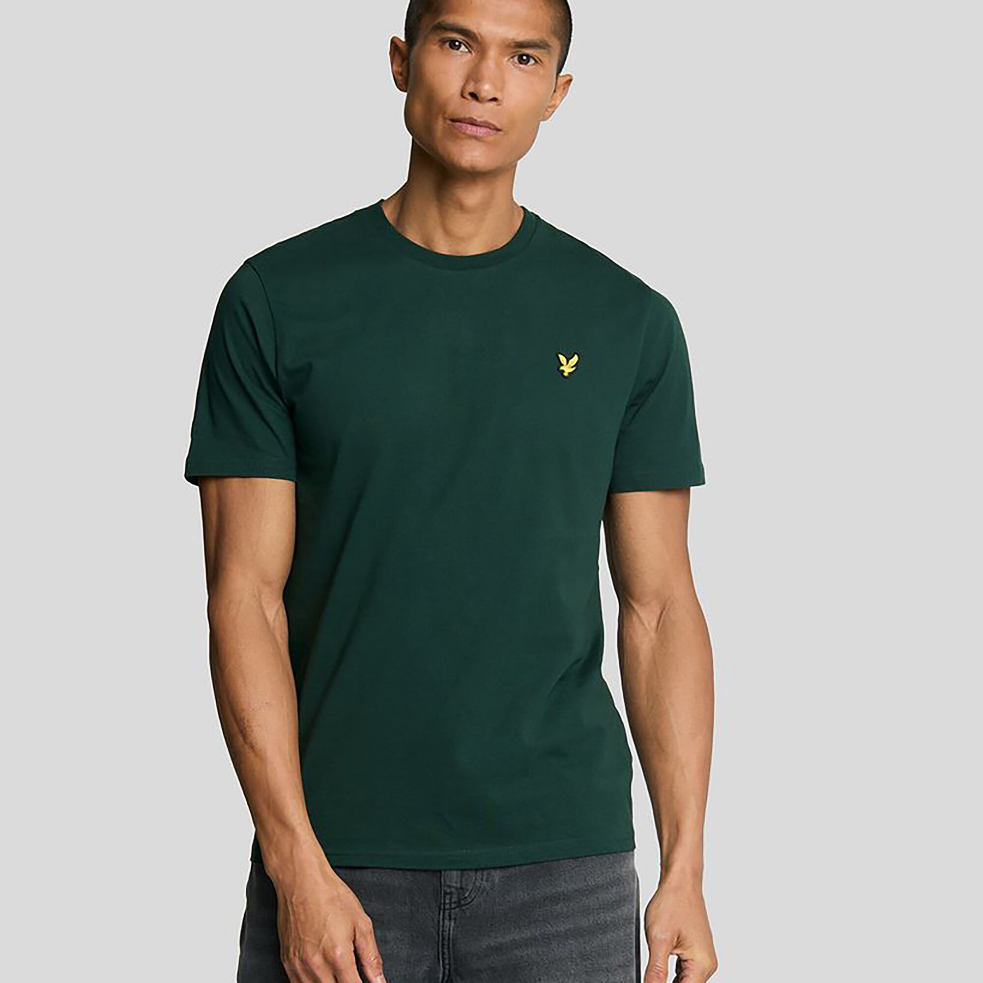 Dark green plain shirt top