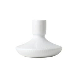 White Fluted Candlestick 8 cm, Royal Copenhagen