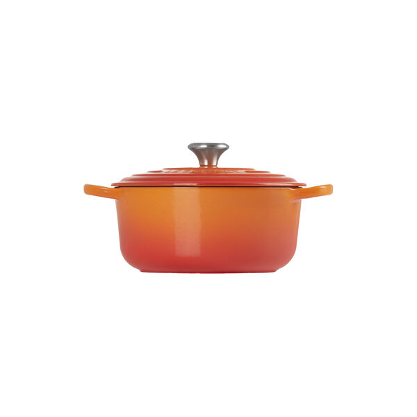 Signature round cast iron pot &Oslash; 20 cm, volcanic, Le Creuset