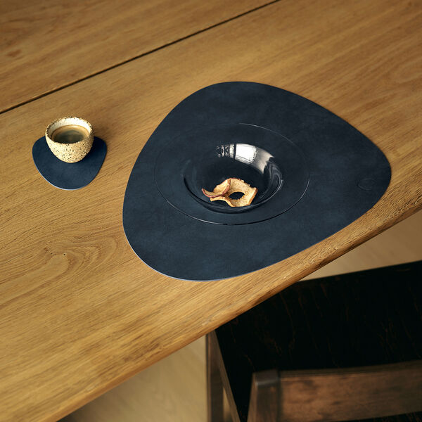 Nupo glass mat Curve, anthracitedark blue, LIND DNA