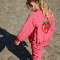 Juno Sparkle Bomber Jacket, raspberry wine, Konges Sløjd