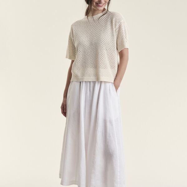 Airy linen skirt, white, BITTE KAI RAND