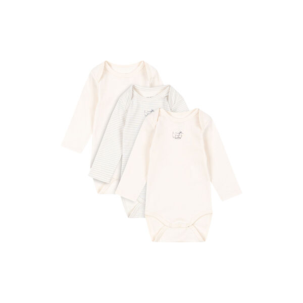 Fio Stripe 3-pack LS Body, blue mix, Konges Sløjd