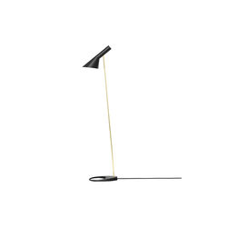 AJ Floor Lamp, brass/black, Louis Poulsen