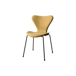 Series 7&trade; 3107 Fully Upholstered Chair, mustard yellow/brown bronze, Fritz Hansen