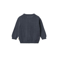 Knit Cardigan Bj&oslash;rn, ink, Wheat