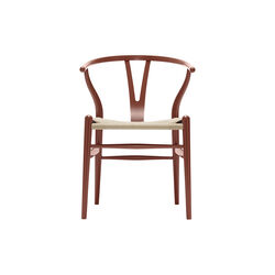 CH24 Wish Bone Chair, red brown/natural, Carl Hansen & S&oslash;n