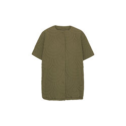 Short Quilted Cape, olive night, Ilse Jacobsen Hornb&aelig;k