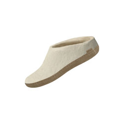 Felt Slippers, white, Glerups