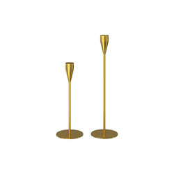 Venus/Jupiter Candle holders 2-pack, brass, Piet Hein