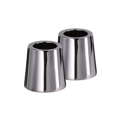 Light Candleholder mini taper 2-pack, chrome, Uyuni Lighting