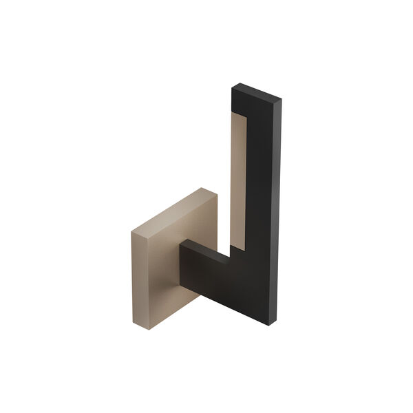 INLAY W1 LINEAR Wall Lamp, matt black/satin gold, LIGHT-POINT