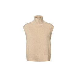 Wool Knit Vest Chamonix, fossil melange, Rethinkit