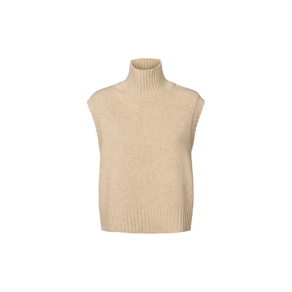 Wool Knit Vest Chamonix, fossil melange, Rethinkit