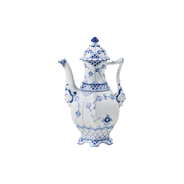 Blue Fluted Full Lace Coffee Pot 50 cl, Royal Copenhagen
