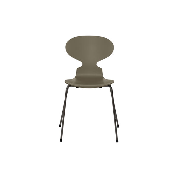 Ant&trade; 3101 Fully Lacquered Chair, olive green/warm graphite, Fritz Hansen
