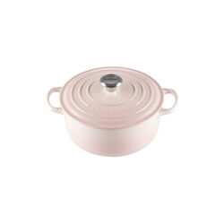 Signature round cast iron pot &Oslash; 20 cm, shell pink, Le Creuset
