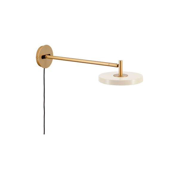 Asteria Long Wall Lamp, pearl white, UMAGE