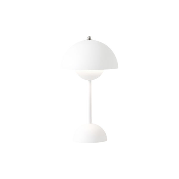 Flowerpot VP9 Portable Table Lamp, matt white Flowerpot VP9 Portable Table Lamp, matt white, &Tradition