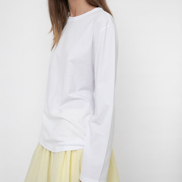 Freya Longsleeve T-Shirt, white, Studio Feder