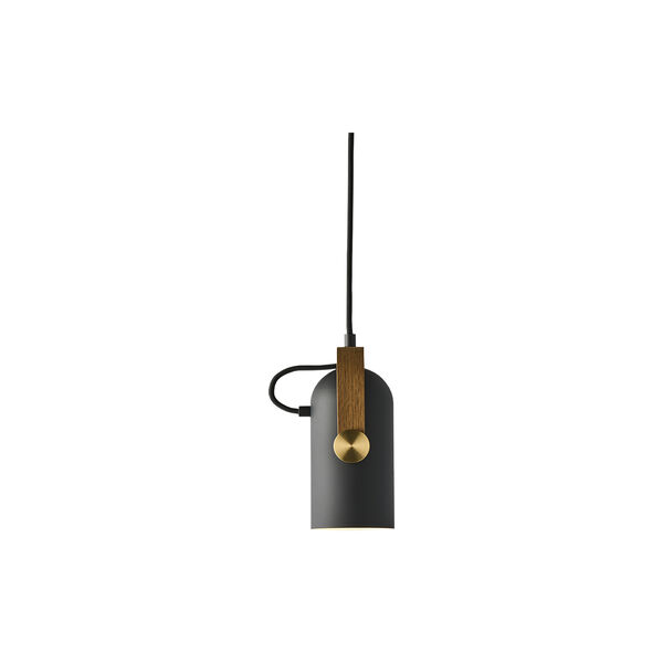 Carronade II Pendant, black/smoked oak/brass Carronade II Pendant, black/smoked oak/brass, LE KLINT
