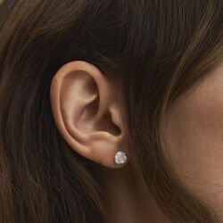 Rose Earsticks Small, silver, Pernille Corydon Jewellery