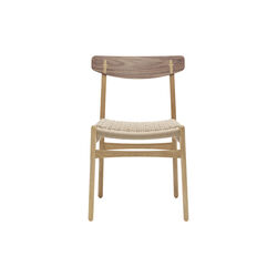 CH23 Dining Chair, oiled oak/oiled walnut/natural, Carl Hansen & Søn