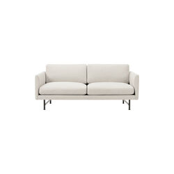 5622 Calmo 2-seater Sofa, Ecriture 0210/black steel, Fredericia Furniture
