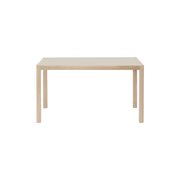 Workshop Table, warm grey linoleum/oak, Muuto