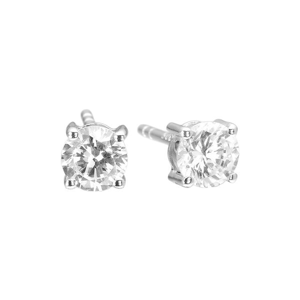 Princess Round Earrings | Sterling silver, Sif Jakobs Jewellery