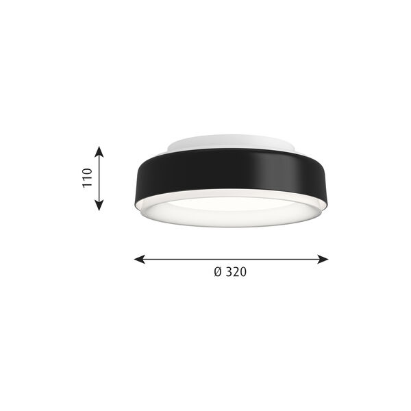 LP Grand Ceiling Light, black, Louis Poulsen