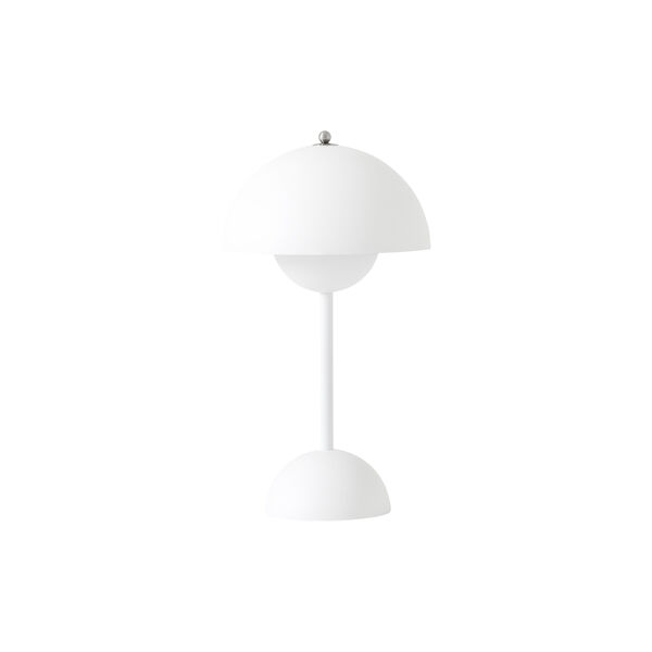 Flowerpot VP9 Portable Table Lamp, matt white Flowerpot VP9 Portable Table Lamp, matt white, &Tradition
