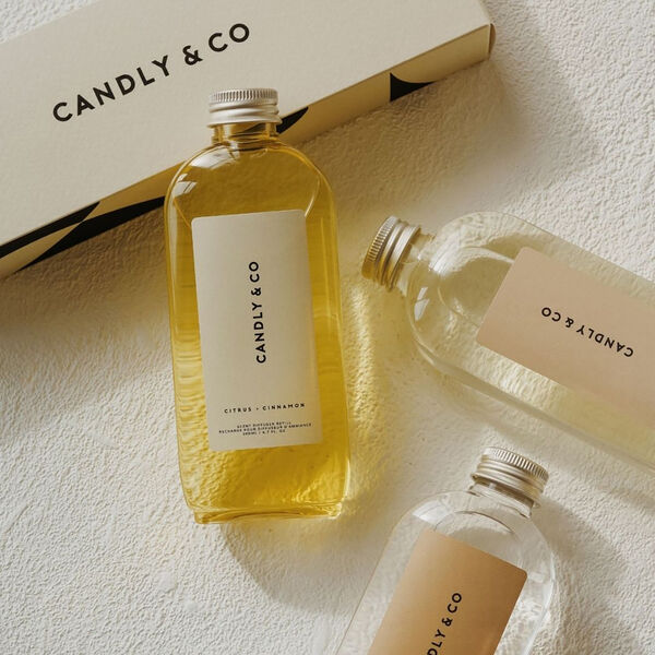 No. 1 Diffuser Refill, Geranium/Incense, Candly & Co