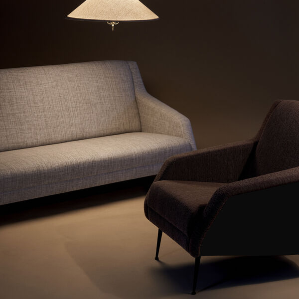 CDC. 1 Lounge Chair, Boucle 005/black matt CDC. 1 Lounge Chair, Boucle 005/black matt, GUBI