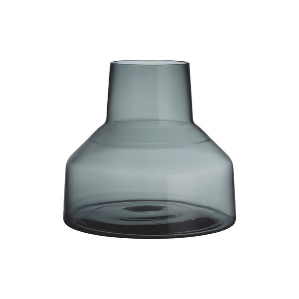 Solare vase low, steel grey, Iittala