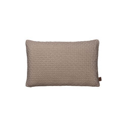Knitted Cushion Square, khaki, By LOHN