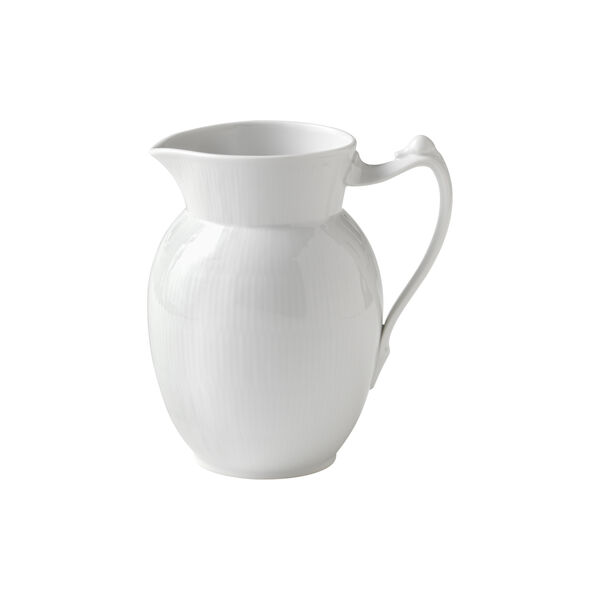 White Fluted Jug 1.7 L, Royal Copenhagen