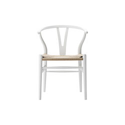 CH24 Wish Bone Chair, soft white, Carl Hansen & S&oslash;n