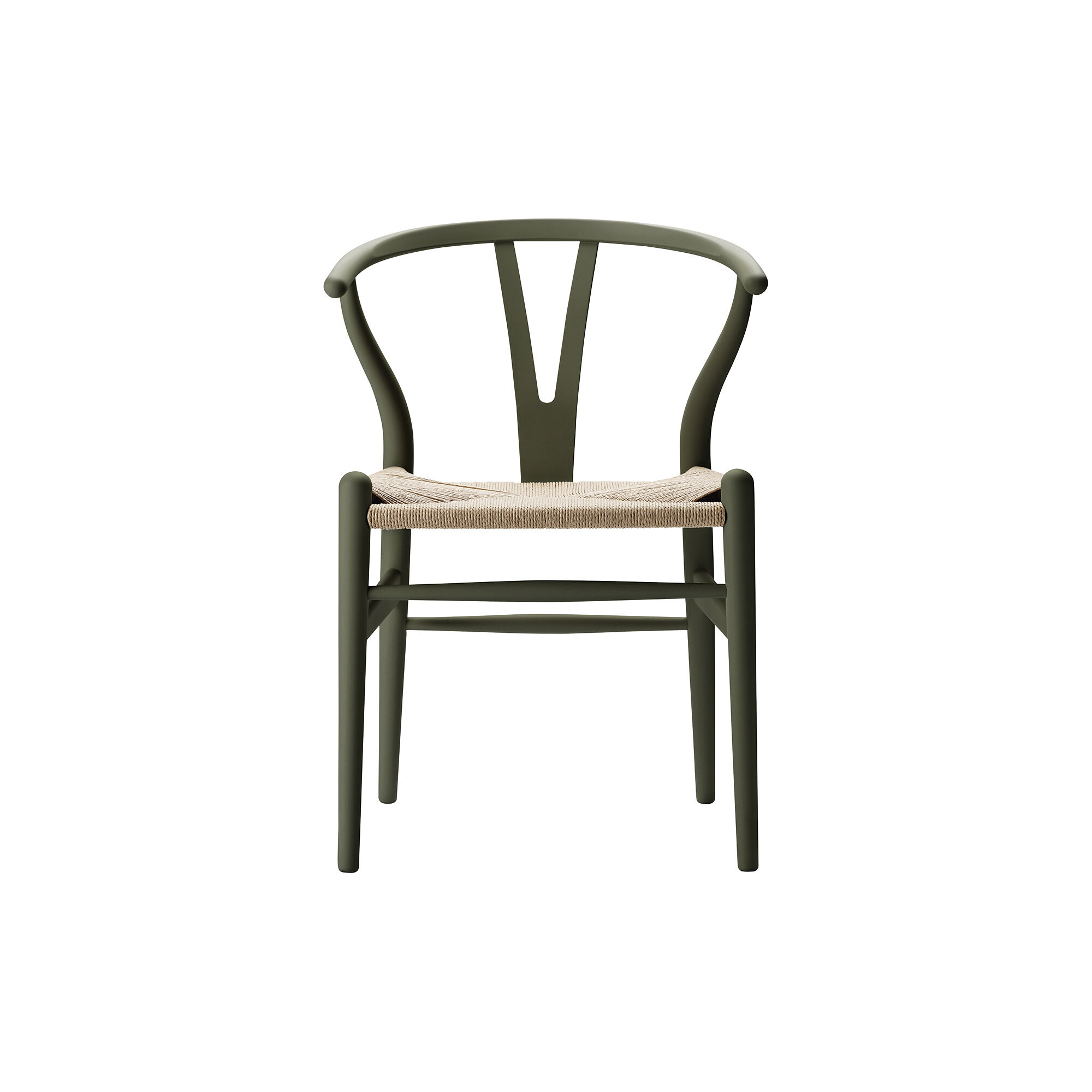 CH24 Wish Bone Chair, soft seaweed