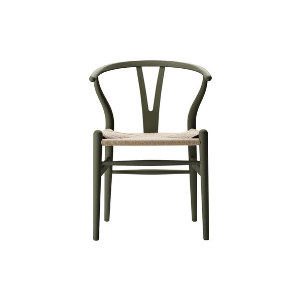 CH24 Wish Bone Chair, soft seaweed, Carl Hansen & Søn