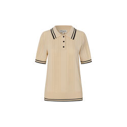 AndreaLL Polo Knit S/S, creme, Lollys Laundry