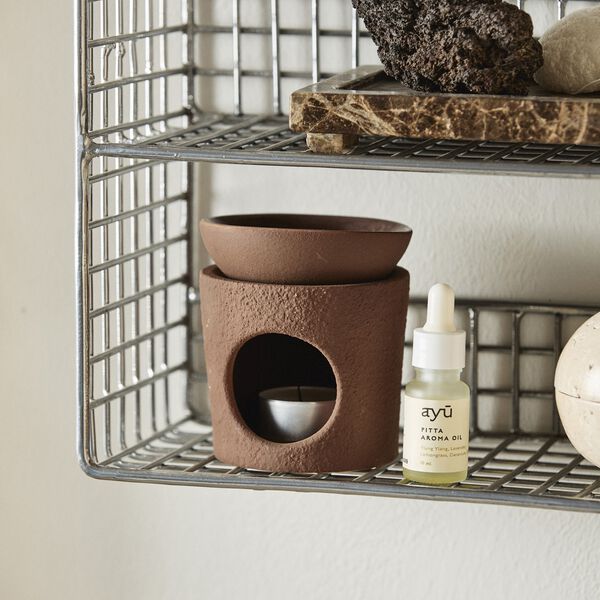 Aroma burner, brown, AYU
