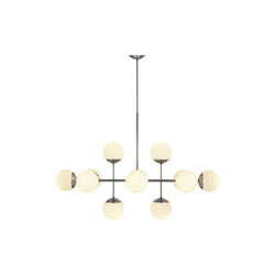 Lord Ballroom Lamp, steel/opal, Rubn