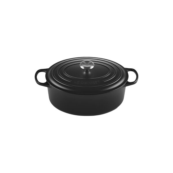 Signature cast iron oval casserole &Oslash; 31 cm, matte black, Le Creuset