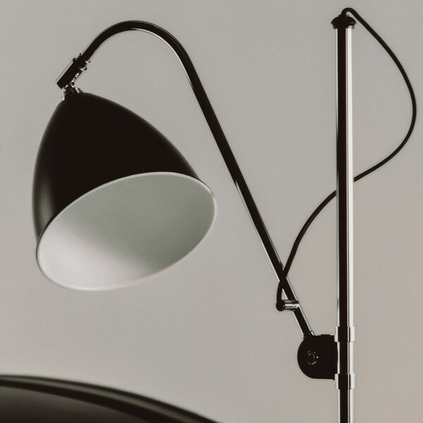 Bestlite BL3 M Floor Lamp, black semi matt/chrome, GUBI